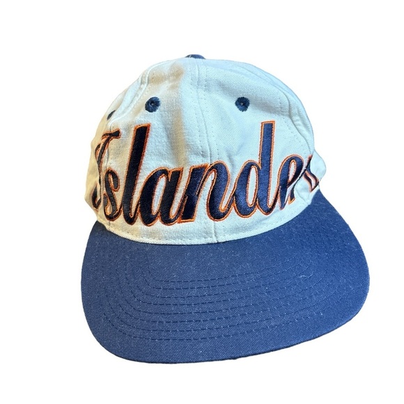 Twins Enterprises New York Islanders SnapBack‎ Hat White Blue and Orange - Picture 1 of 7